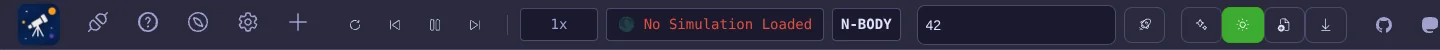 The main toolbar