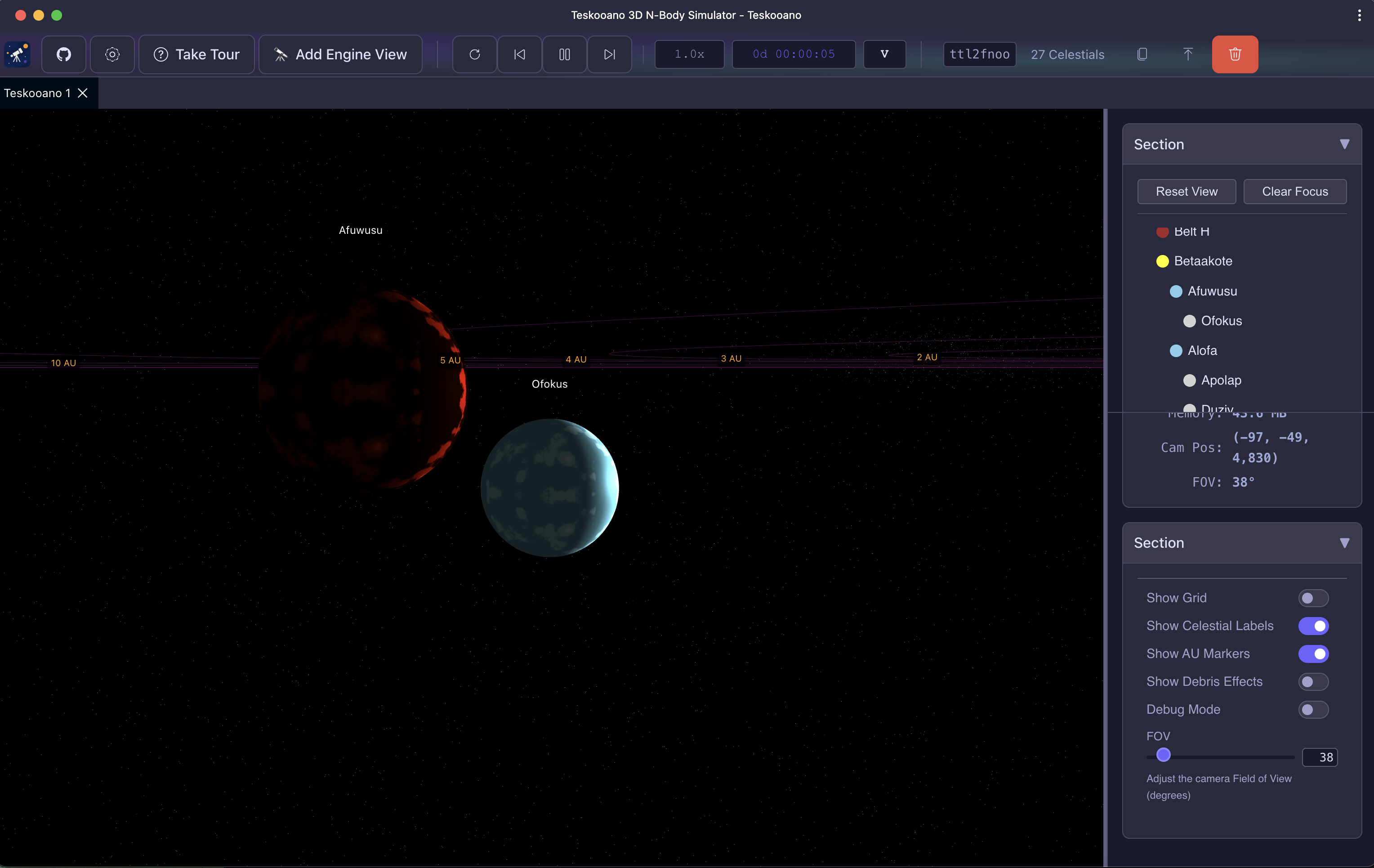 FOV controls screenshot