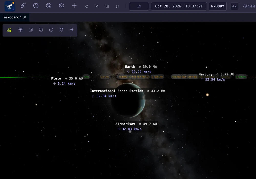 Earth in front of the galactic centre